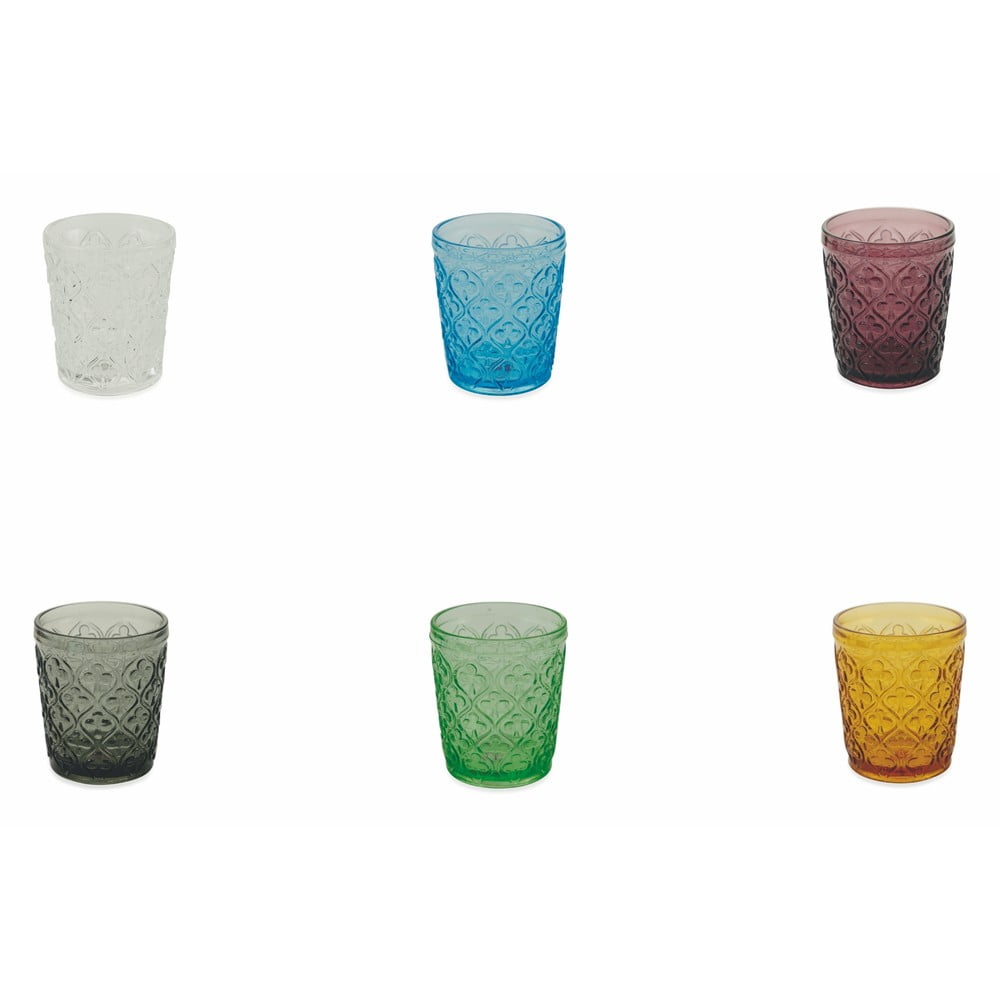 Zestaw 6 kolorowych szklanek Villa d'Este Marrakech, 240 ml