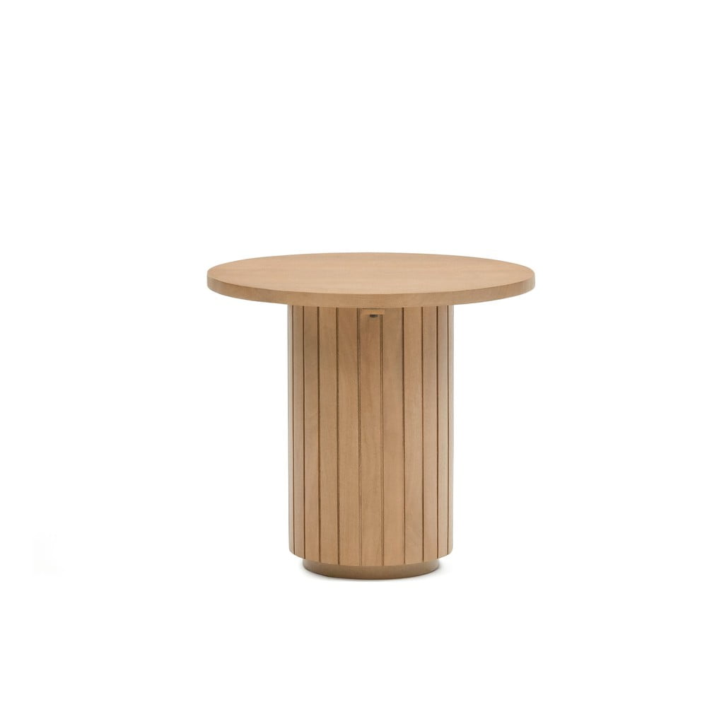 Фото - Журнальний столик Kave Home Okrągły stolik z drewna mango ø 60 cm Licia −  naturalny 