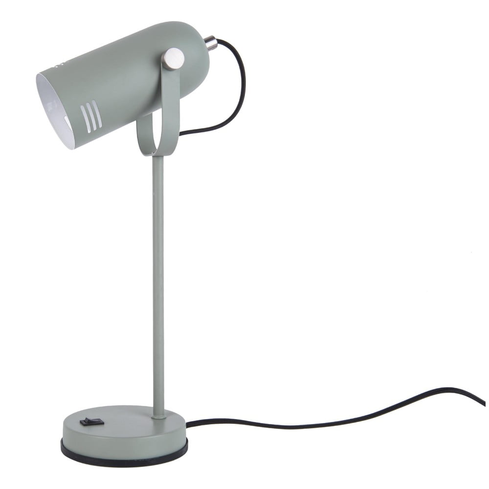 Szarozielona lampa stołowa Leitmotiv Husk