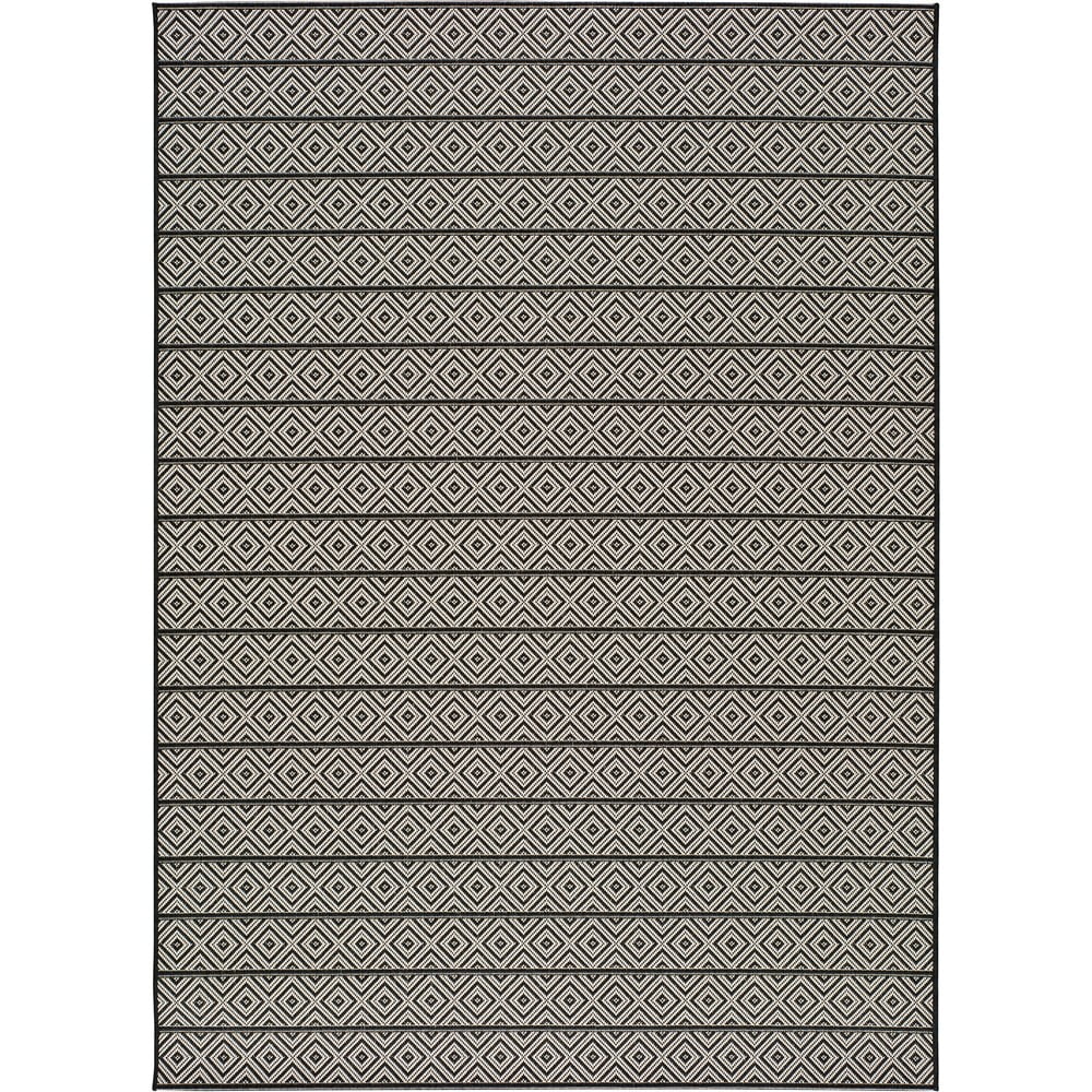 Ciemnoszary dywan zewnętrzny Universal Tokio Stripe, 135x190 cm