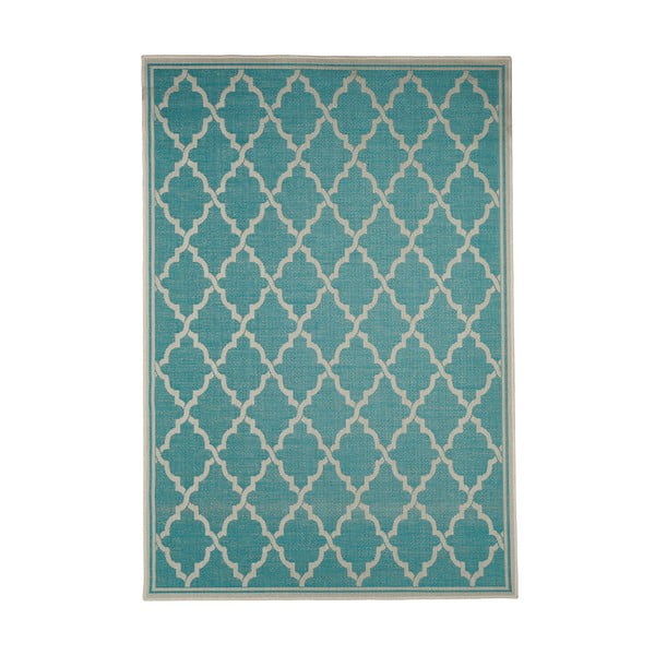 Turkusowy dywan odpowiedni na zewnątrz Floorita Intreccio, 160x230 cm