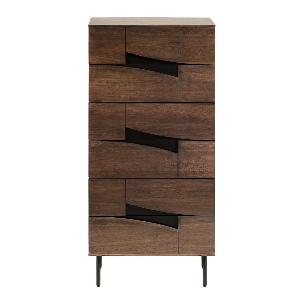 Komoda w dekorze drewna orzecha, Kave Home Cutt
