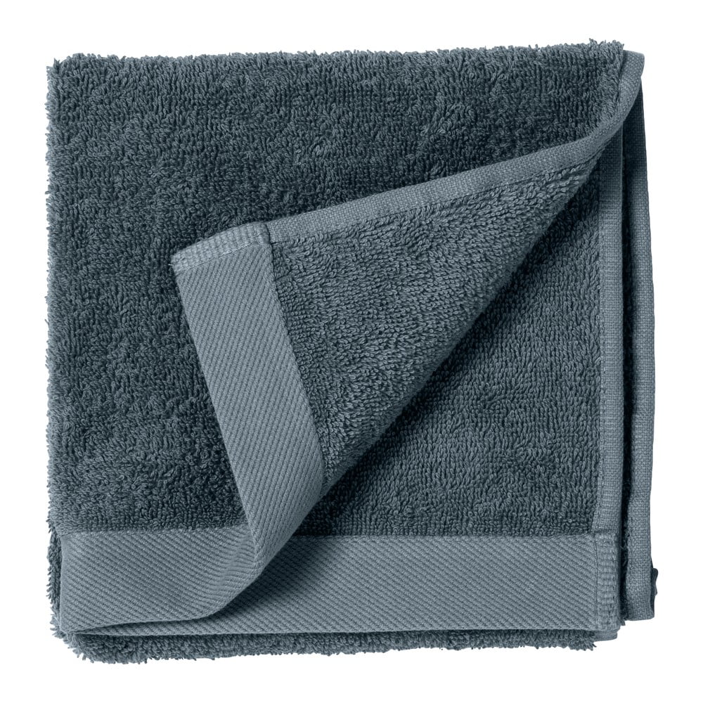 Niebieski ręcznik z bawełny frotte Södahl China, 60x40 cm