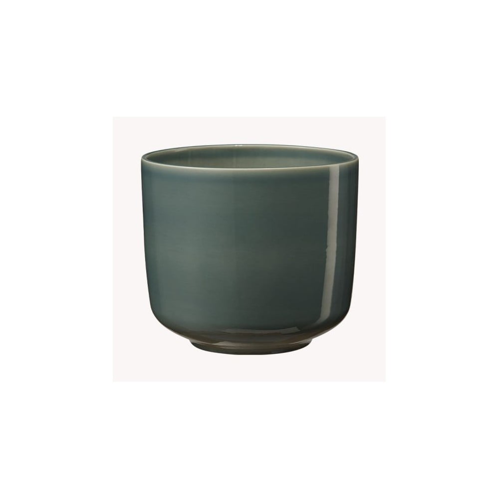 Ciemnozielona ceramiczna doniczka Big pots Bari, ø 19 cm