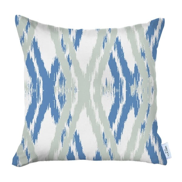 Niebiesko-biała poszewka na poduszkę Mike & Co. NEW YORK Stripes, 43x43 cm