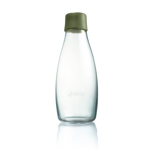 Oliwkowa szklana butelka ReTap, 500 ml