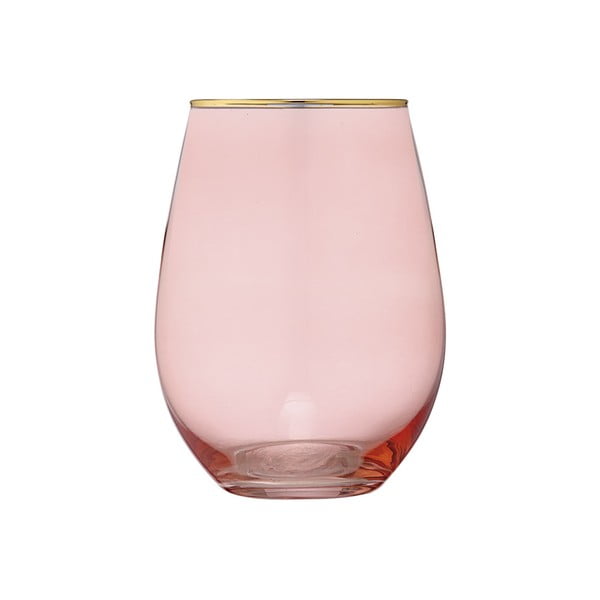 Różowa szklanka Ladelle Chloe, 600 ml