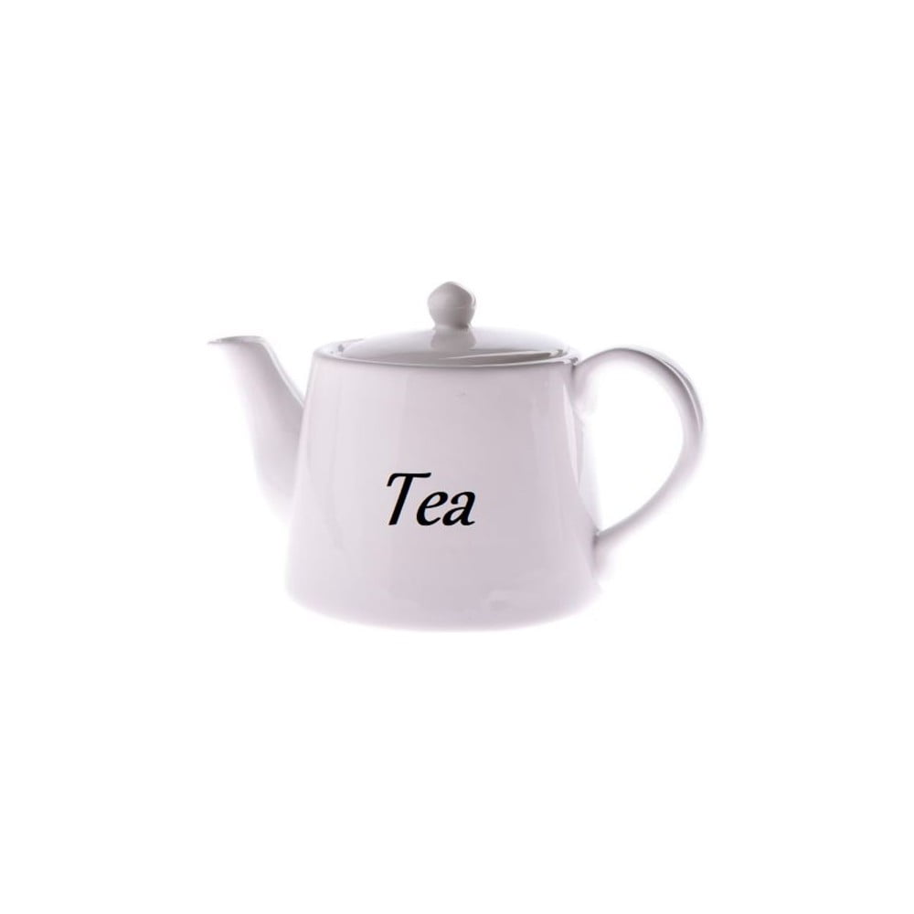 Zdjęcia - Serwis do herbaty Biały dzbanek ceramiczny do herbaty Dakls, 1000 ml