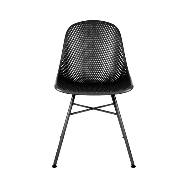 Czarne krzesło Leitmotiv Diamond Mesh