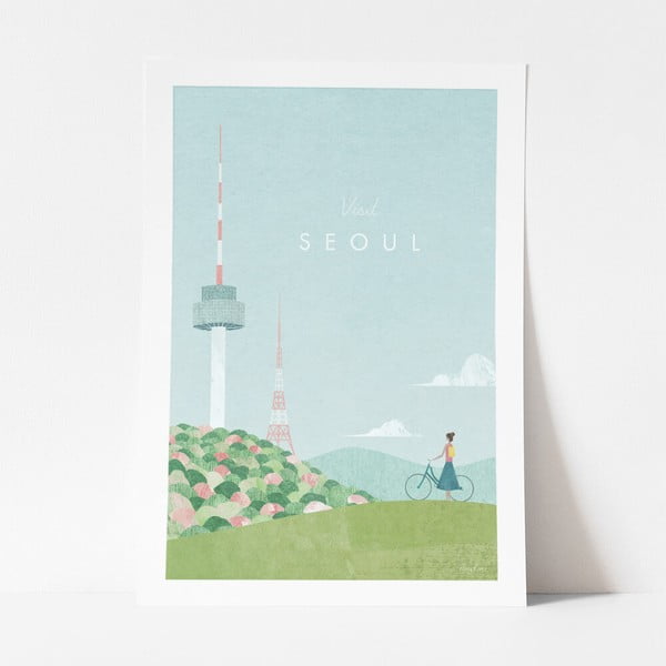 Plakat Travelposter Seoul, A2