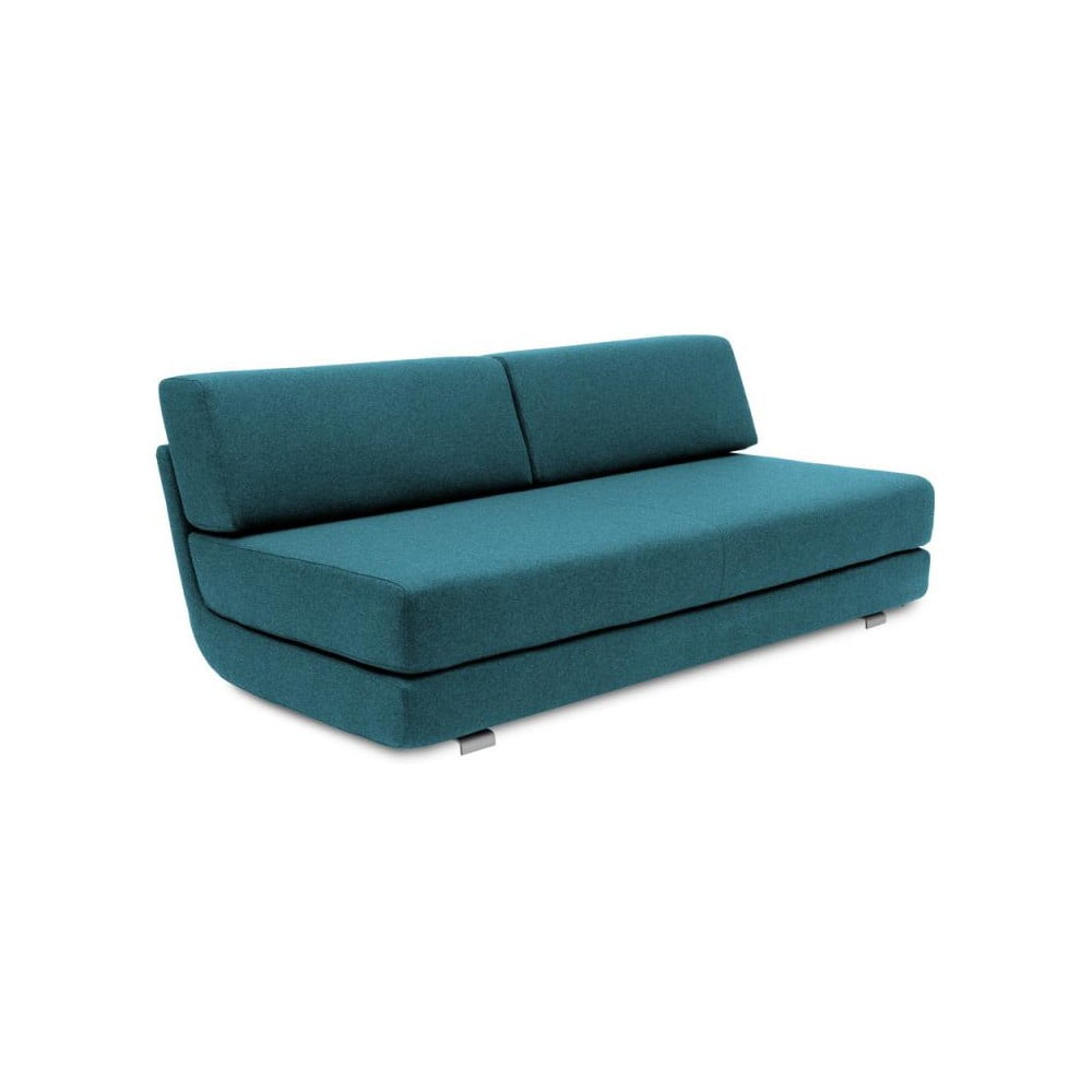 Turkusowa rozkładana sofa Softline Lounge