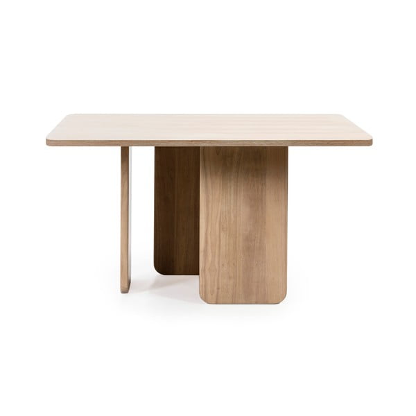 Stół do jadalni w dekorze drewna jesionowego Teulat Arq, 137x137 cm