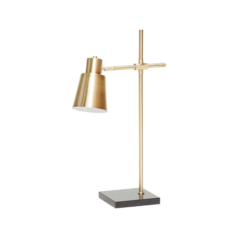 Lampa stołowa z marmurową podstawą Hübsch Agneta