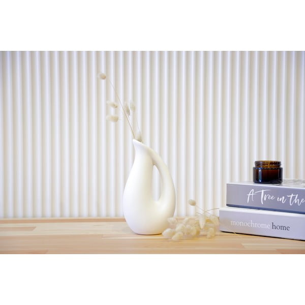 Biały ceramiczny wazon Rulina Drop