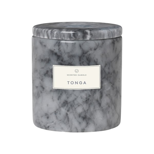 Świeczka o zapachu kwiatów tonga w marmurowym pojemniku Blomus Marble