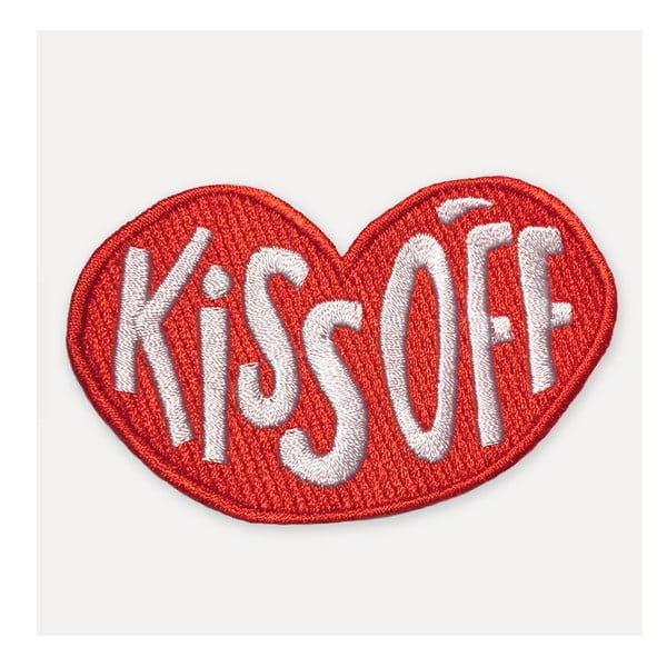 Czerwona łatka w kształcie ust U Studio Design Kiss Off, 8,5x11 cm