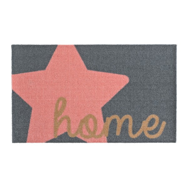Szaro-różowa wycieraczka Zala Living Design Star Home Grey Pink, 50x70 cm