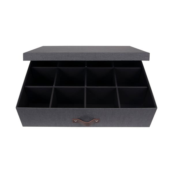 Czarne pudełko z przegródkami Bigso Box of Sweden Jakob