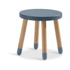 Niebieski stołek dziecięcy Flexa Dots, ø 30 cm