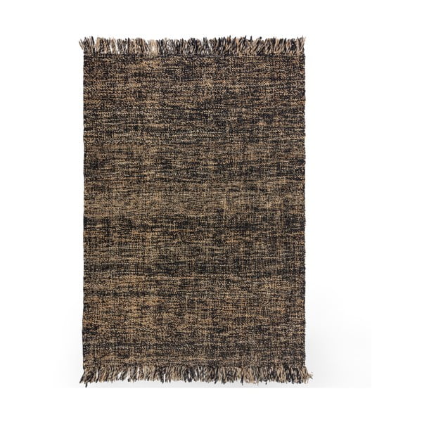 Czarny dywan z juty Flair Rugs Idris, 120x170 cm