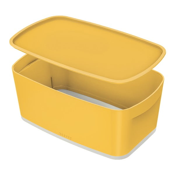 Żółty pojemnik z pokrywką Leitz Cosy, poj. 5 l