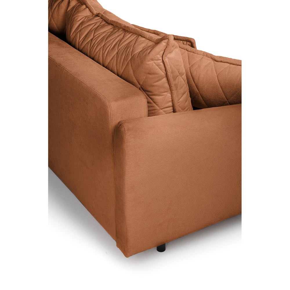 Brązowa rozkładana sofa 215 cm Bjork – Bonami Selection