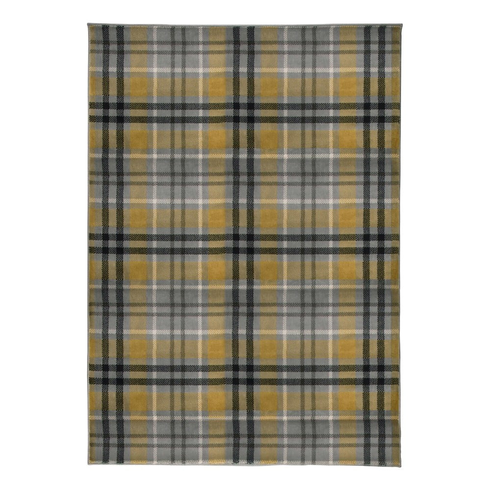 Żółto-szary dywan Flair Rugs Highland, 120x170 cm