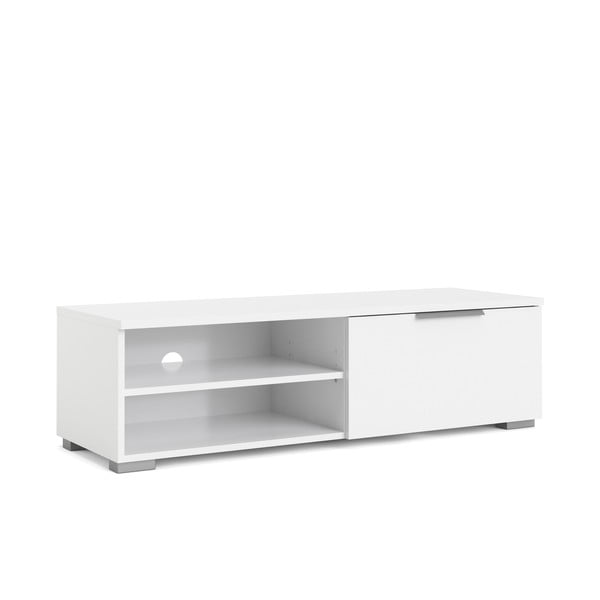 Biały stolik pod TV Tvilum Match, 115,7 x 33 cm