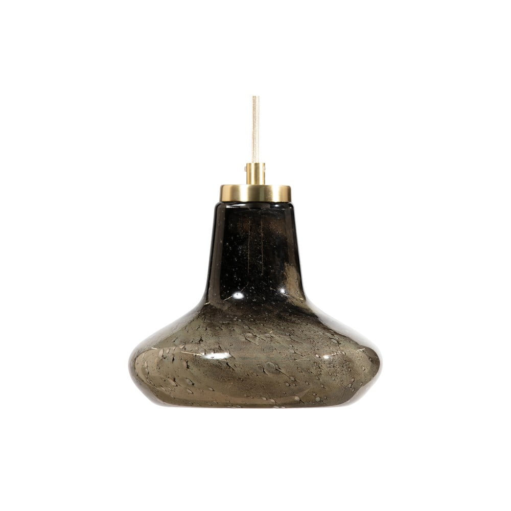 Szara szklana lampa sufitowa BePureHome, ø 23 cm