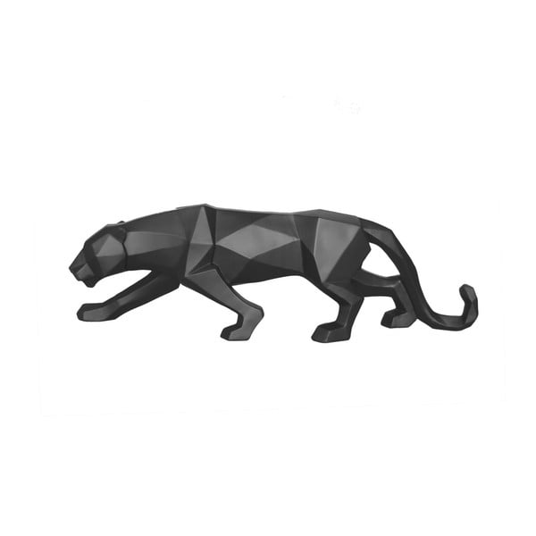 Matowa czarna figurka w kształcie pantery PT LIVING Origami Panther