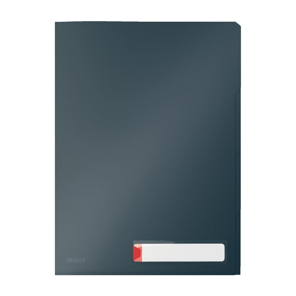 Szary folder z 3 przegródkami Leitz Cosy, A4