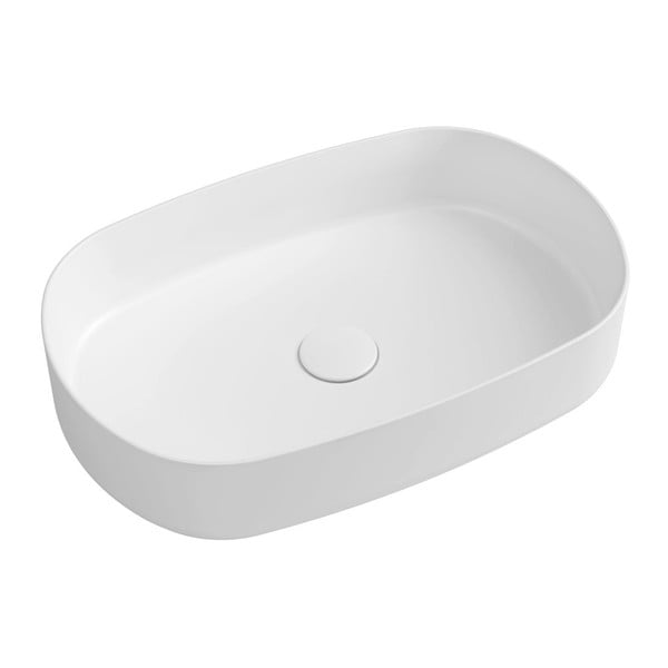 Biała umywalka ceramiczna Sapho Infinity Oval, 55 x 36 cm