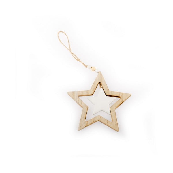 Świąteczna dekoracja wisząca w kształcie gwiazdy Dakls Bernice