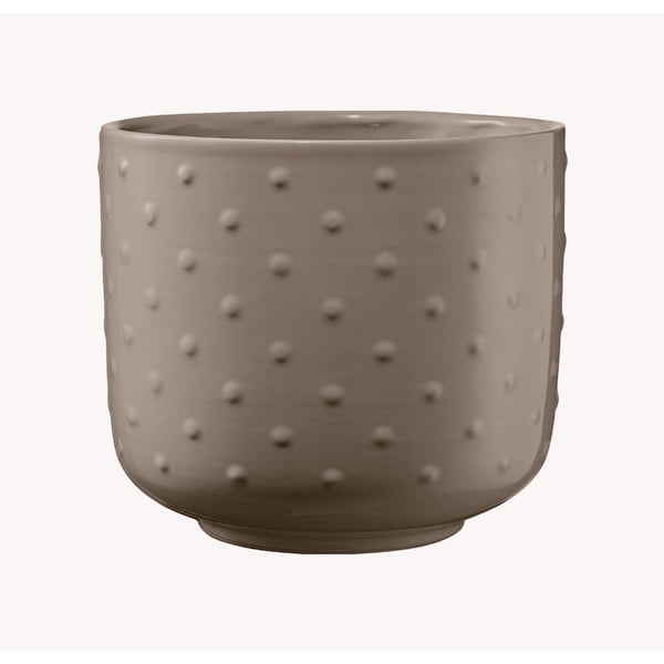 Brązowa ceramiczna doniczka Big pots Baku, ø 13 cm