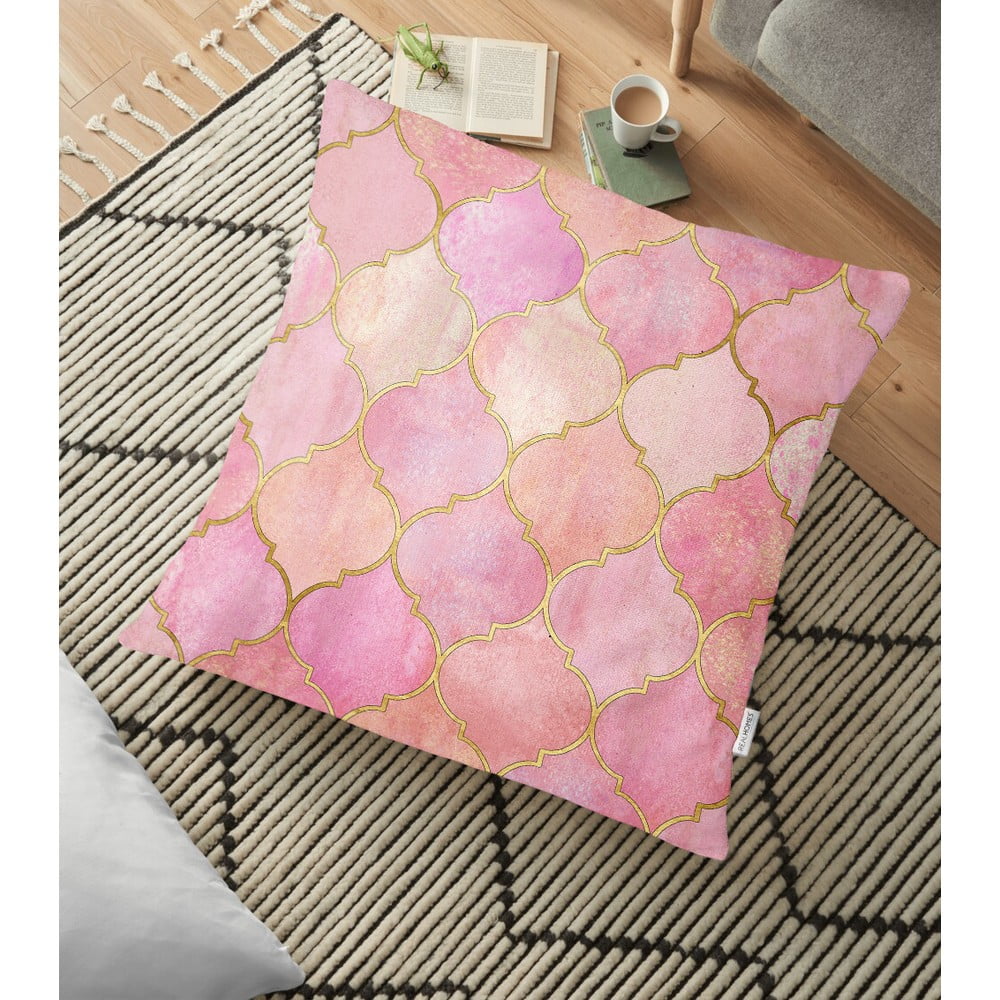 Poszewka na poduszkę z domieszką bawełny Minimalist Cushion Covers Pinky Orient, 70x70 cm