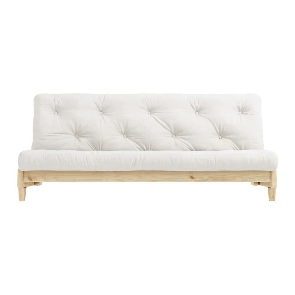 Zdjęcia - Sofa Fresh  rozkładana z jasnobeżowym pokryciem Karup Design  Natural biały, 