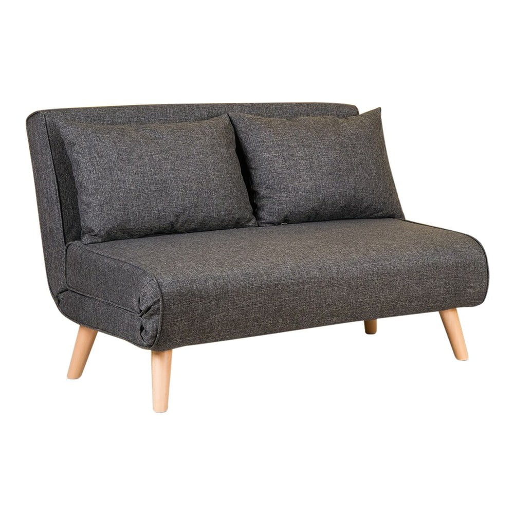 Ciemnoszara rozkładana sofa 120 cm Folde – Artie