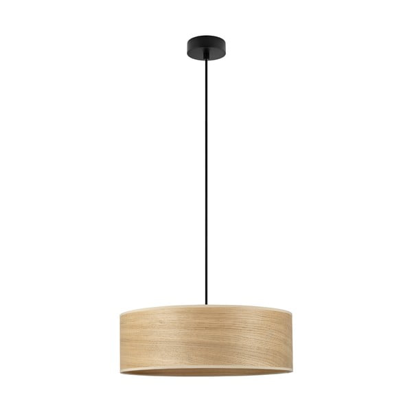 Lampa wisząca z kloszem z drewna dębowego Sotto Luce TSURI XL