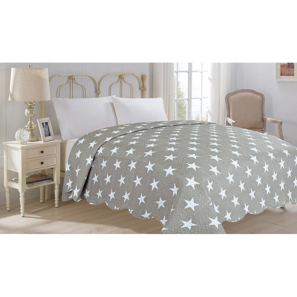 Narzuta na łóżko JAHU Cellection STARS, 220x240 cm