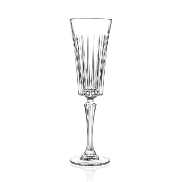 Zestaw 6 kieliszków do szampana RCR Cristalleria Italiana Edvige, 210 ml