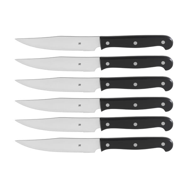 Zestaw 6 stalowych noży do steków WMF Kansas