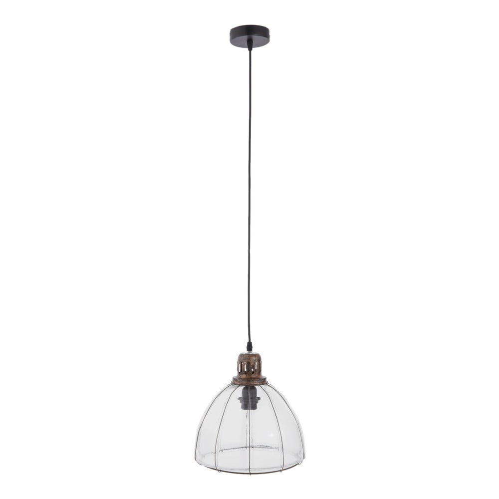 Lampa wisząca ze szkła i metalu Clayre & Eef, ⌀ 27 cm