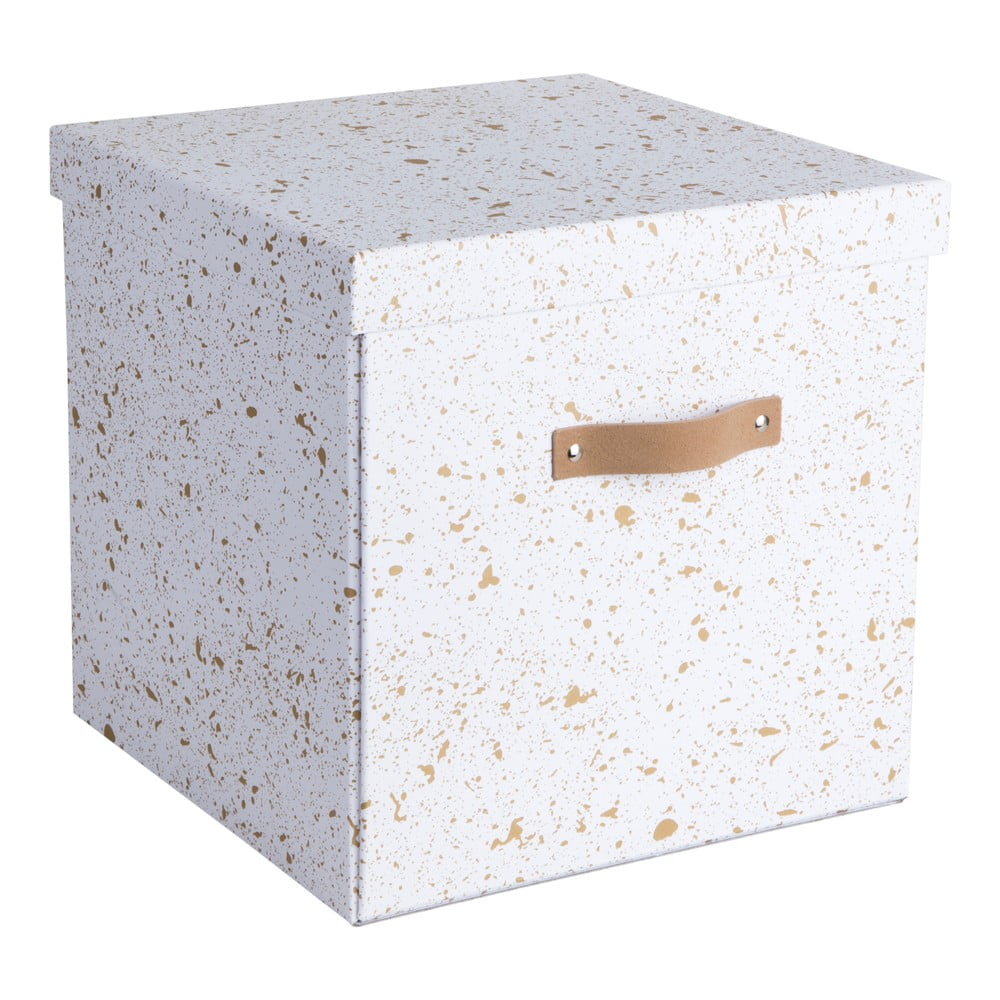 Pudełko w biało-złotym kolorze Bigso Box of Sweden Logan