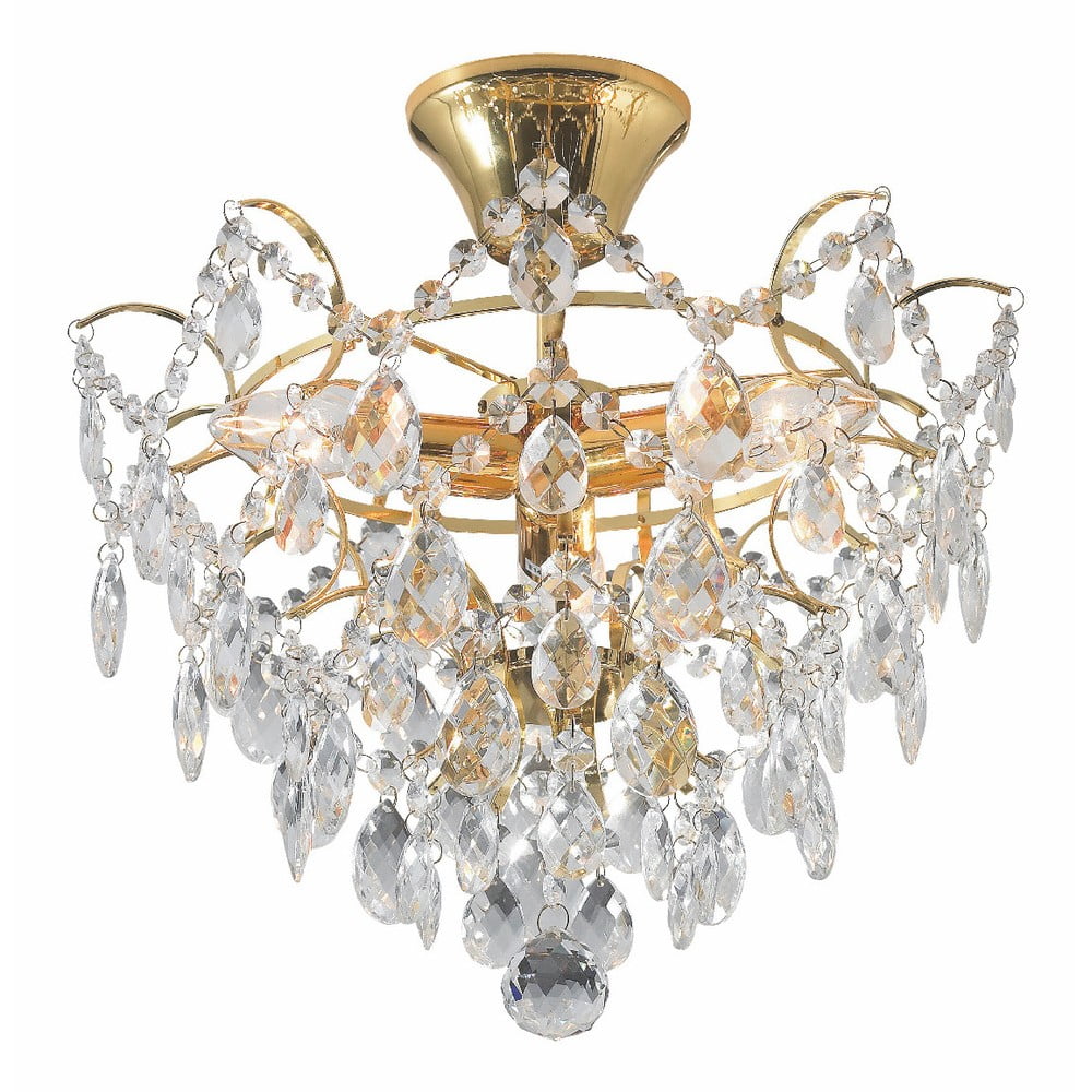 Lampa wisząca w złotym kolorze Markslöjd Rosendal, ø 36 cm