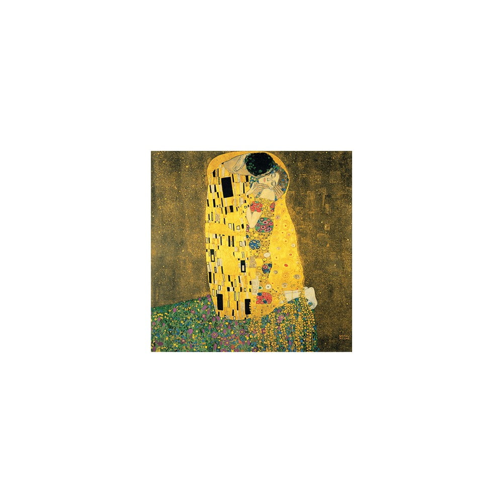 Reprodukcja obrazu Gustava Klimta – The Kiss, 90x90 cm