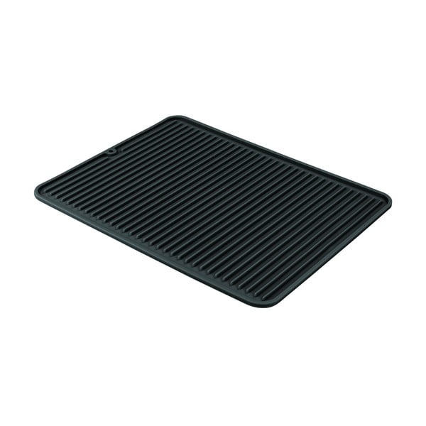 Czarny kuchenny ociekacz iDesign Lineo, 32x41 cm