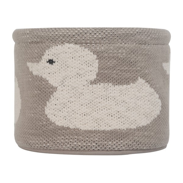 Beżowy bawełniany organizer Kindsgut Duck, ø 16 cm