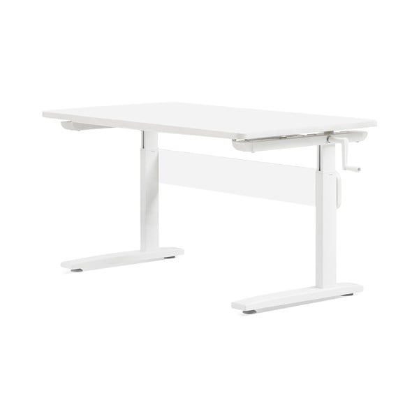 Białe biurko z regulacją wysokości Flexa Elegant