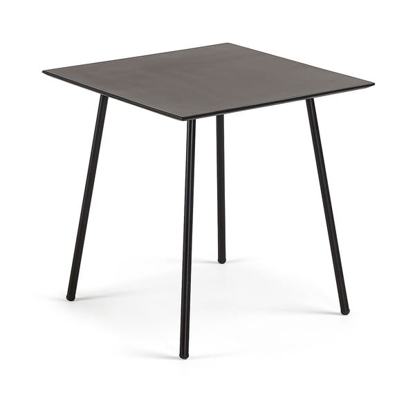 Czarny stół Kave Home Ulrich, 75x75 cm
