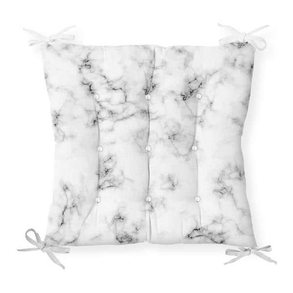 Poduszka na krzesło z domieszką bawełny Minimalist Cushion Covers Marble, 40x40 cm